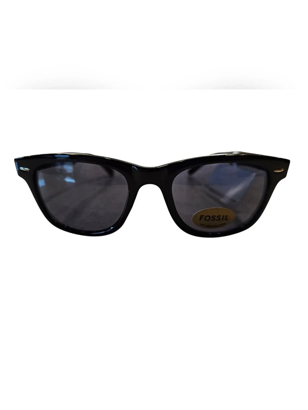 Fossil Black Sunglasses with Dark Smoke Lenses, New!